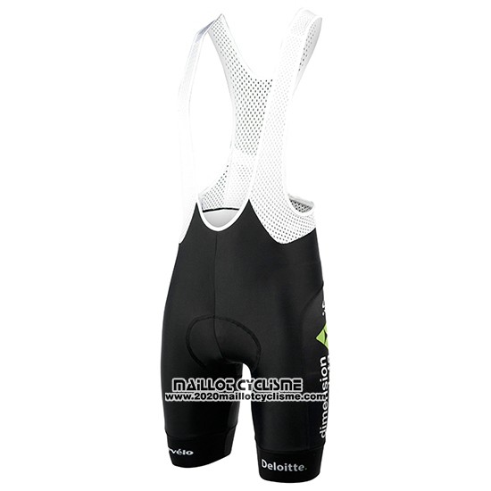 2017 Maillot Ciclismo Dimension Data Vert et Noir Manches Courtes et Cuissard